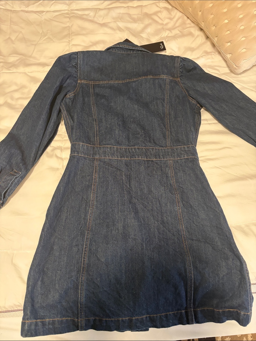 Rails Dark Blue Denim Button-Front Jacket Dress - XS NWT - Picture 6 of 6